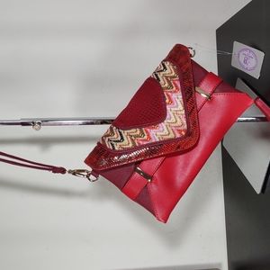 Sharif Leather Wristlet/Clutch/Crossbody Bag
